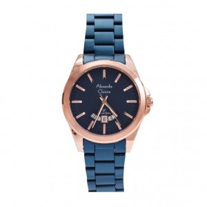 Alexandre Christie AC 8676 Rosegold Blue Lady LDBURBU